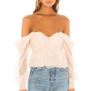 House of Harlow 1960 cream blouse. Size XS